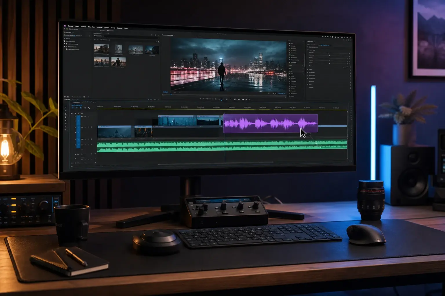 Creator building a complete audio scene from a prompt with seed audio 1.0