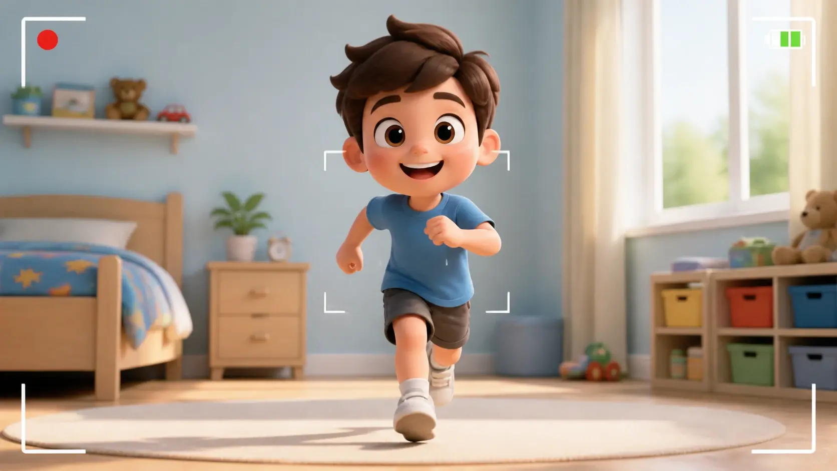 Style preset picker with realistic, animated and cartoon story maker thumbnails for a clip