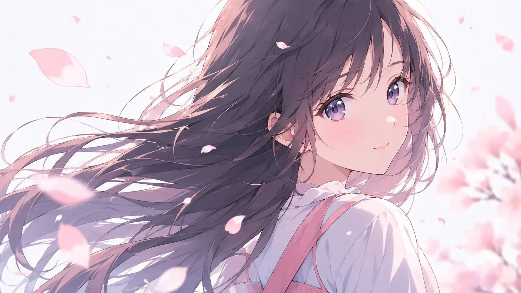 Portrait rendered in clean anime style with cel shading