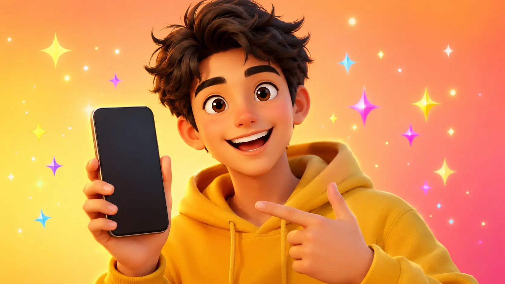 A solo creator reviewing a finished vertical cut on a phone exported from VideoAI