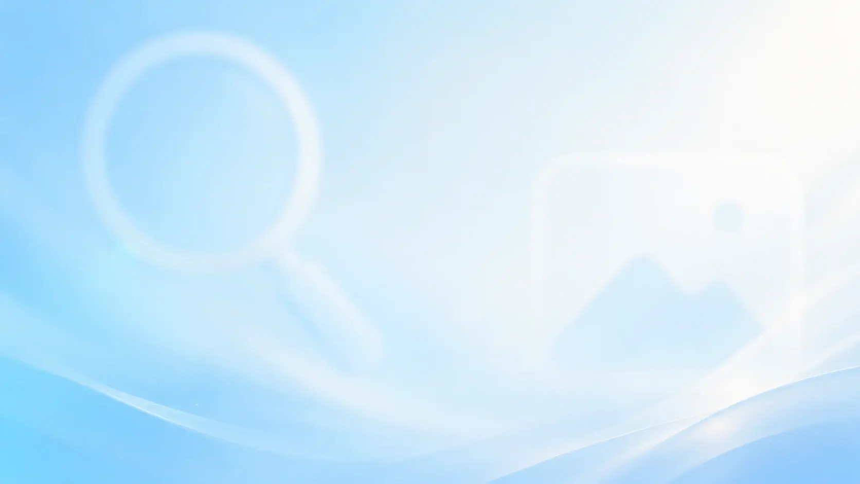 Soft sky blue gradient background for Video Upscaler call to action