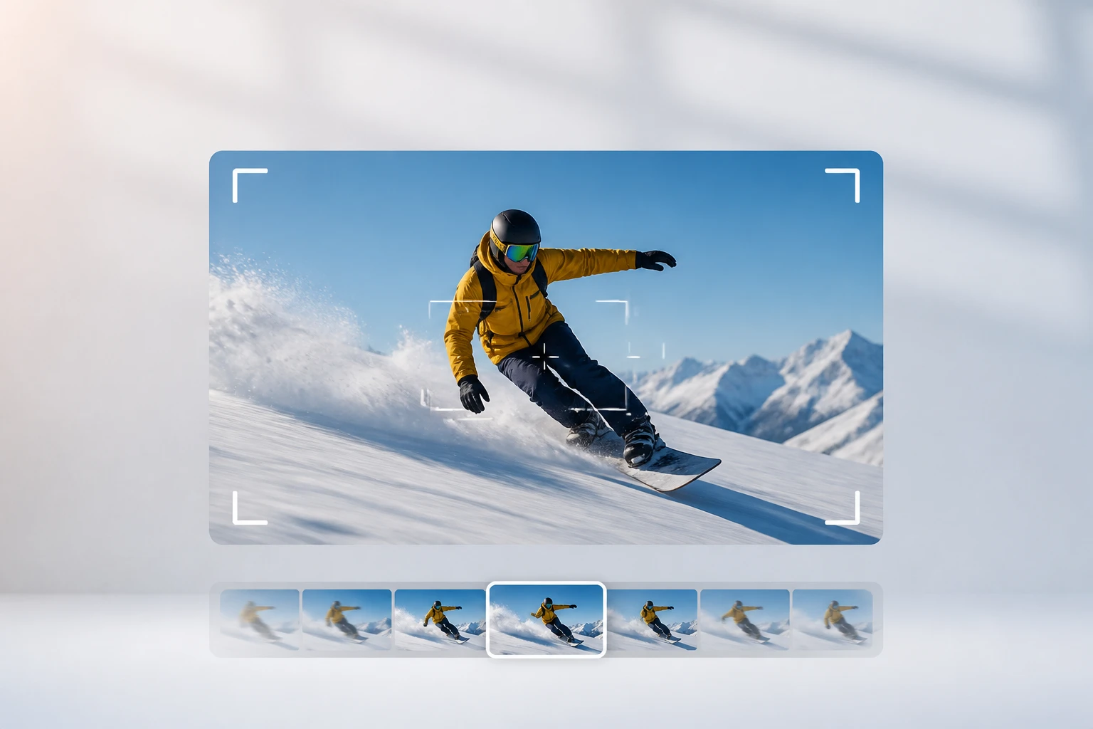 The tool reading a clip frame by frame and repairing motion blur and compression damage