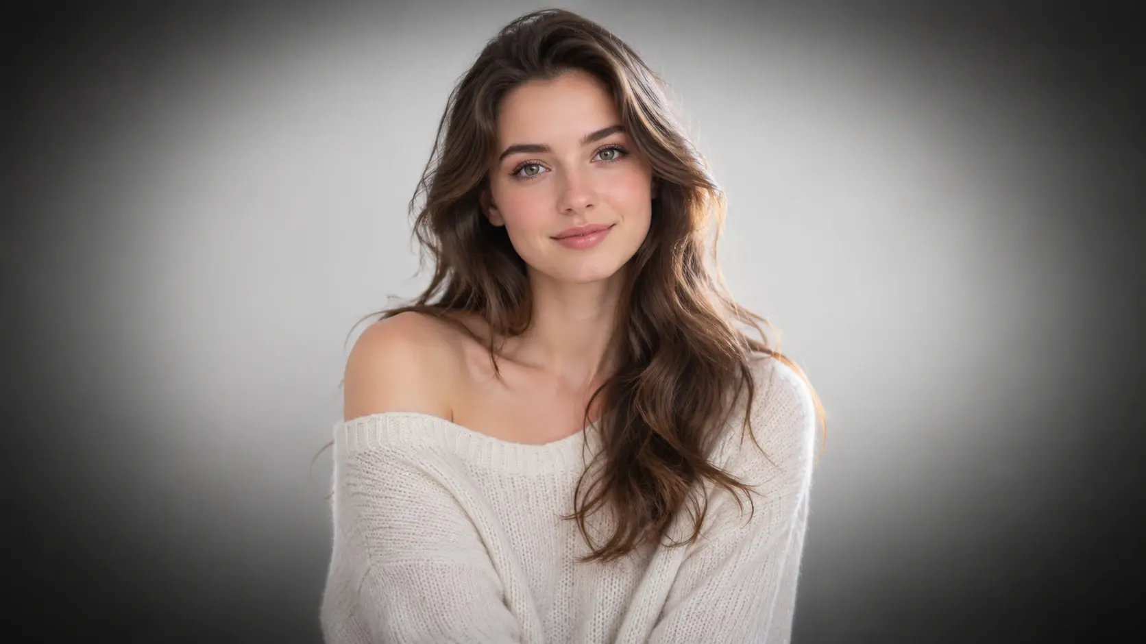 Portrait photo redrawn with a dark vignette effect, corners dimmed and the face held in focus
