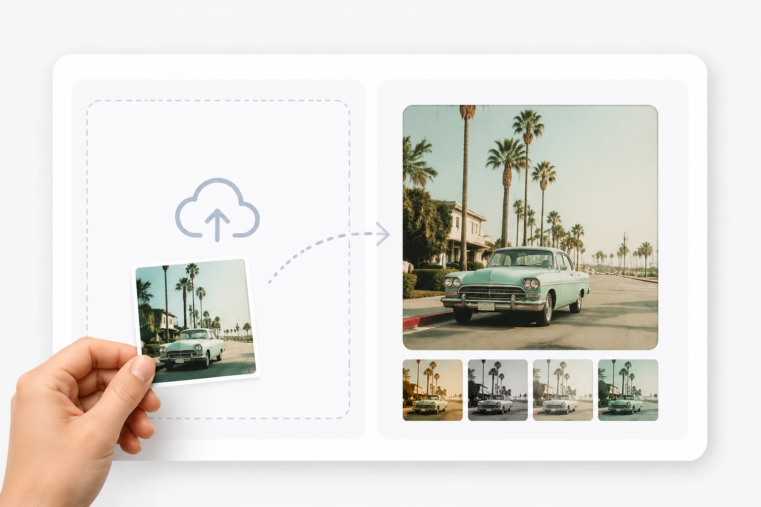 A JPG photo being added from a device into a personal workspace panel