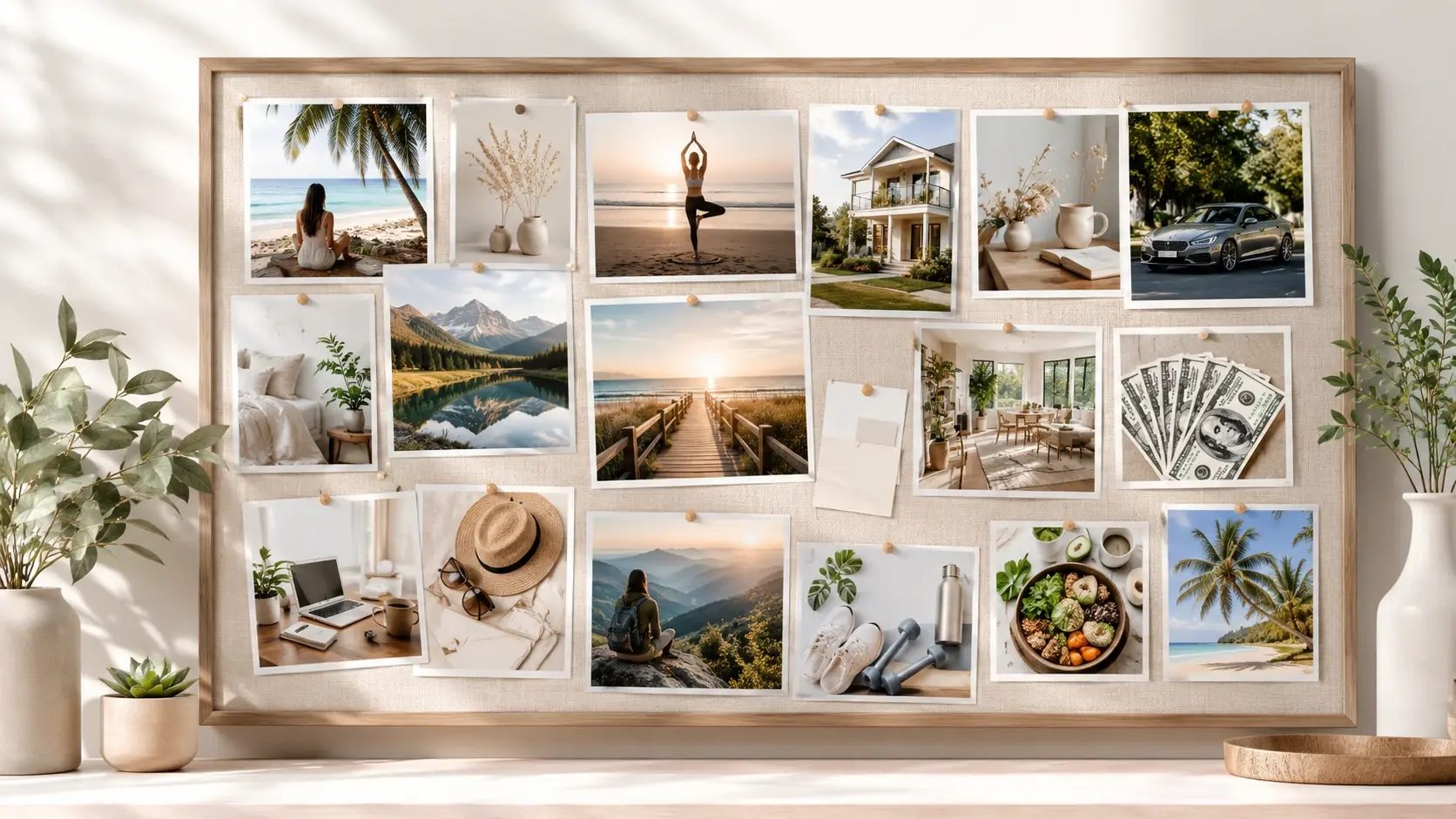 High resolution 4K vision board exported with no watermark ready to download
