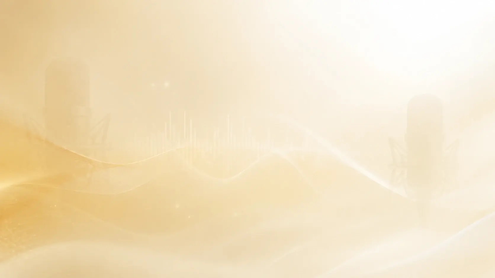 Soft gold gradient background for Voice Clone call to action