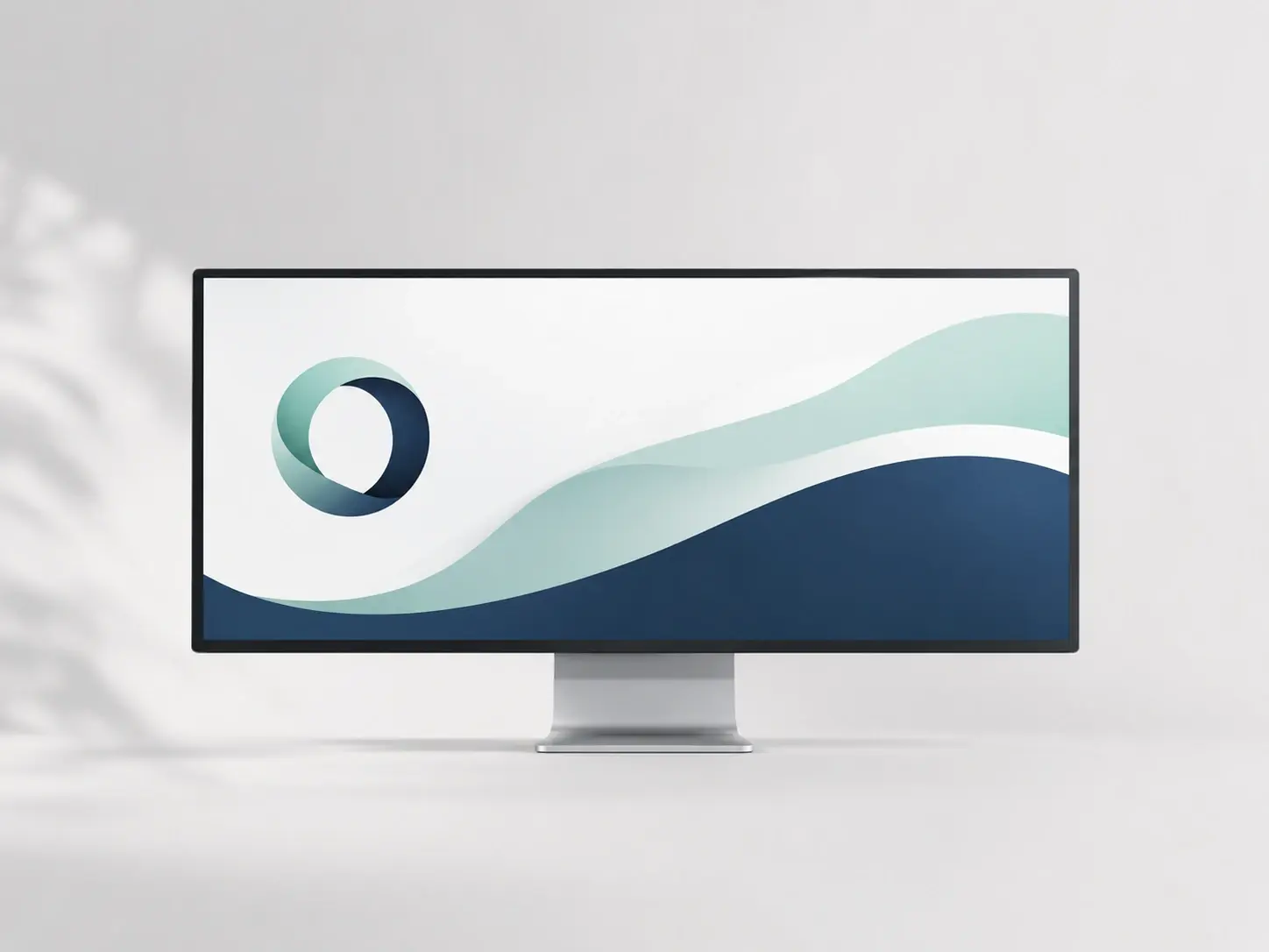 Brand channel banner with a company logo worked into the design and matching brand colors