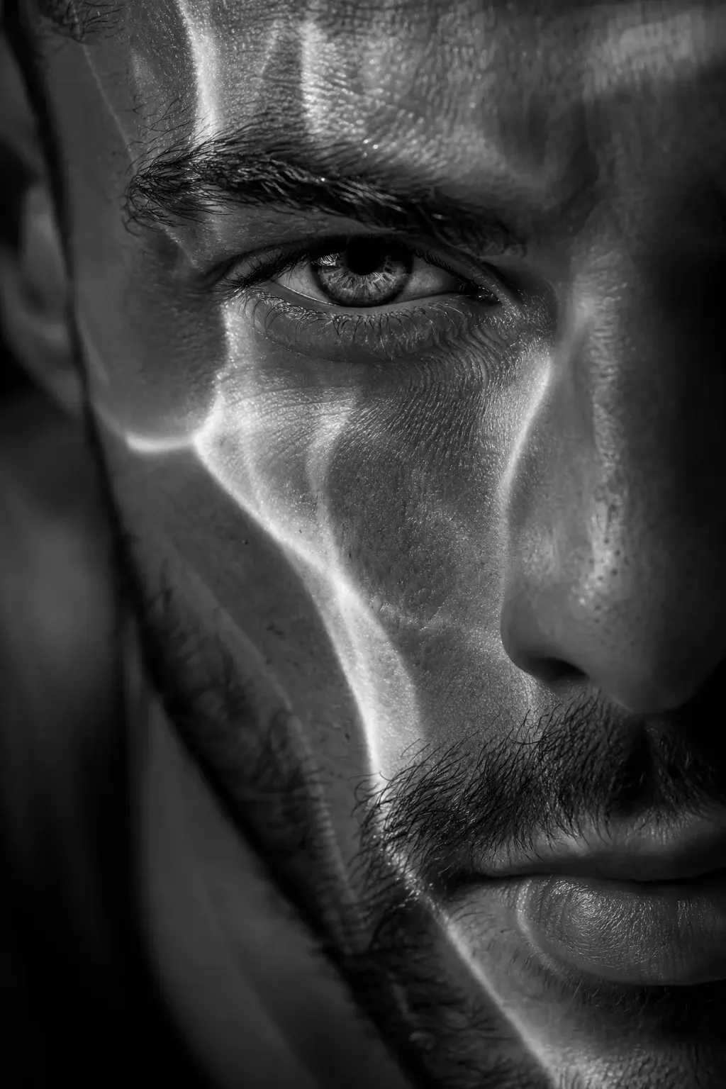 Cinematic B&W Portrait