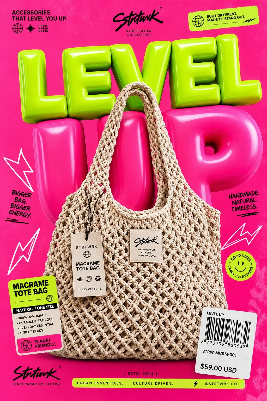 Level Up Bag Poster