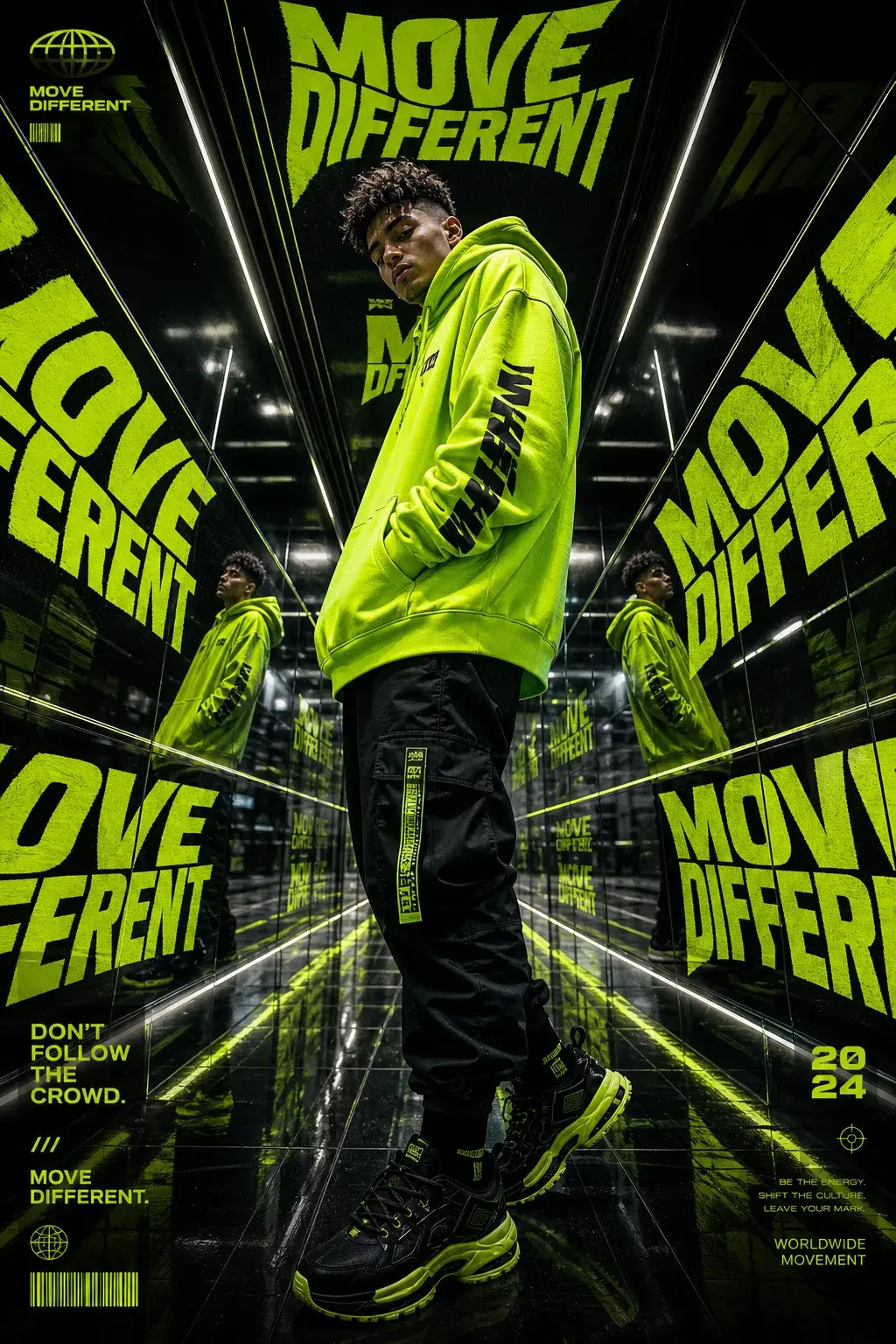 Neon Streetwear Editorial